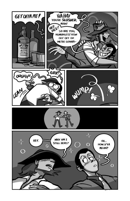 Page 1 of a short Lupin III fancomic (made as part of a personal fanzine).